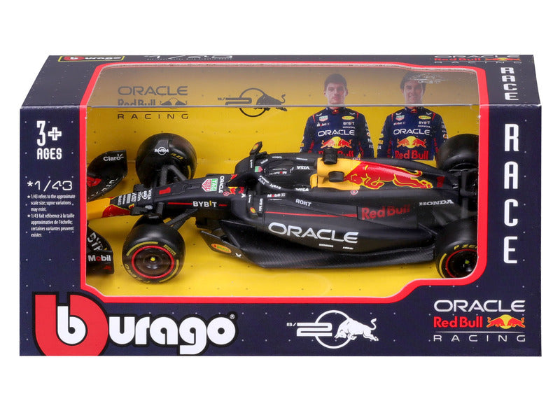 Model samochodu Red Bull Racing, Max Verstappen, RB20, bburago, niebieski 🔥