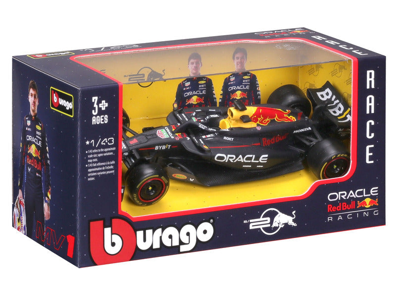 Model samochodu Red Bull Racing, Max Verstappen, RB20, bburago, niebieski 🔥