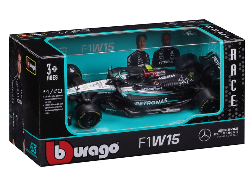 Mercedes model samochodu, bburago, Lewis Hamilton, #44, 1:43, F1W15