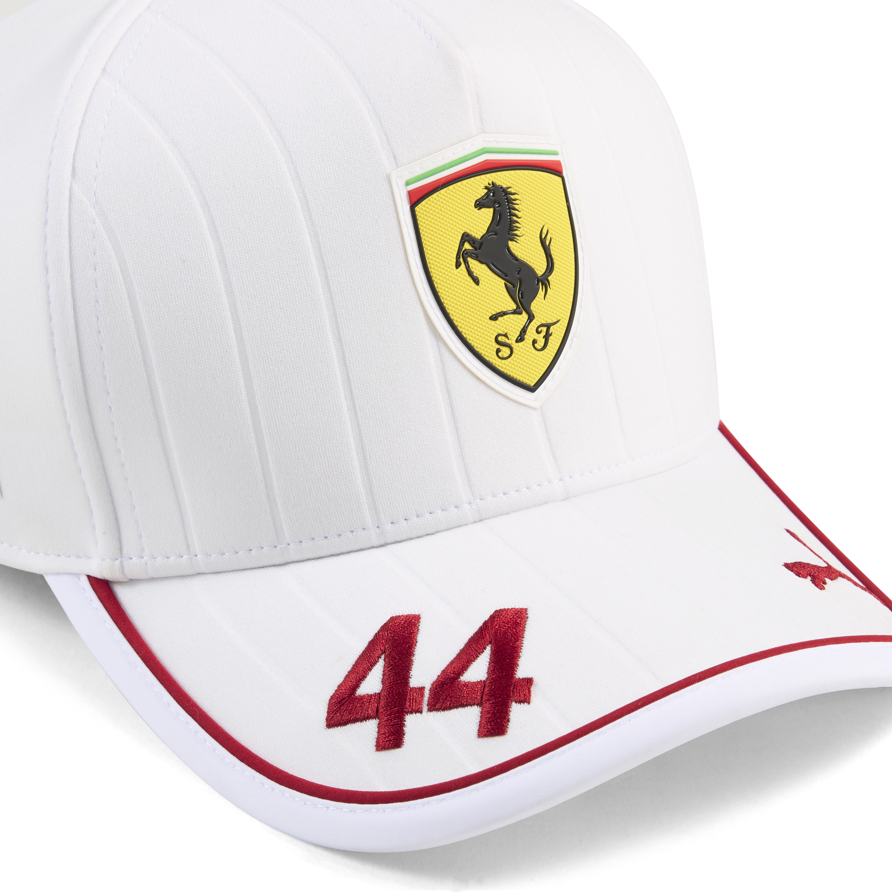 Ferrari, Lewis Hamilton, czapka z daszkiem, biała 🔥