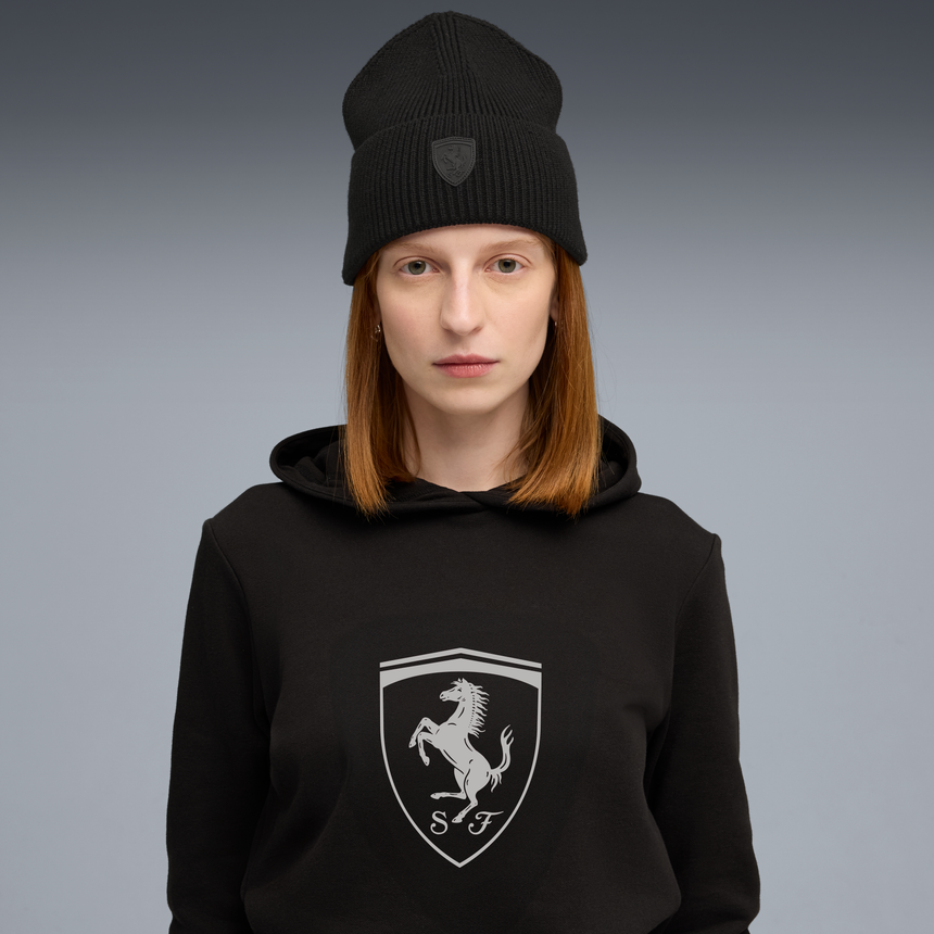 Czapka Ferrari Pro, Puma, średni profil, czarna