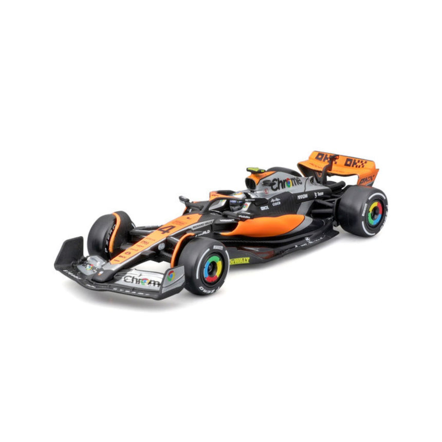 McLaren F1 Modellauto, mit Helm, MCL60, bburago, 1:43, Lando Norris #4