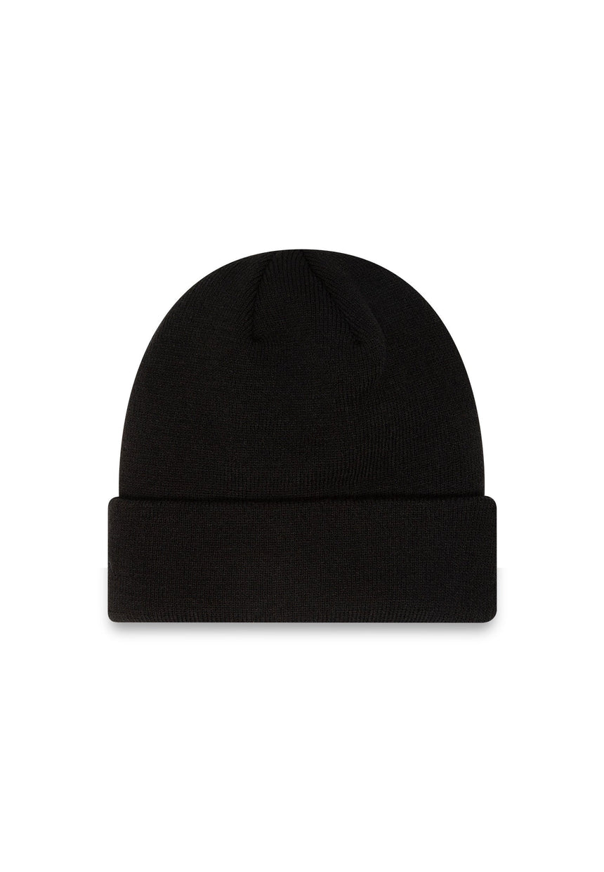 Czapka beanie New York Yankees, bezbłędny pin, New Era, całkowicie czarna