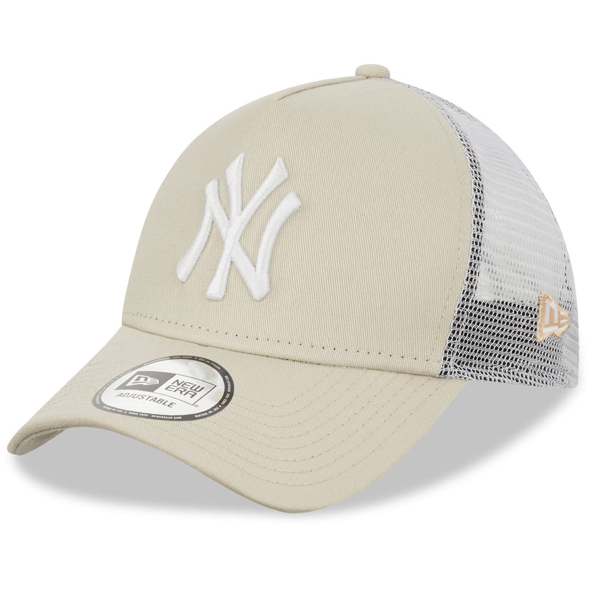 Czapka New York Yankees, trucker, New Era, 9FORTY, Essential, beżowa