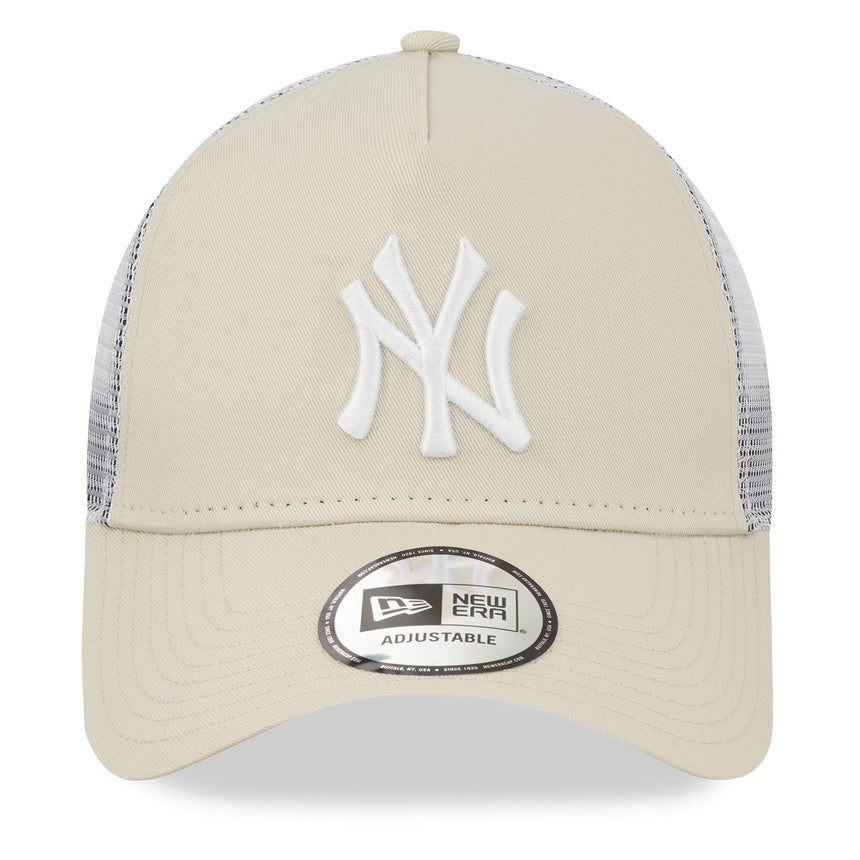 Czapka New York Yankees, trucker, New Era, 9FORTY, Essential, beżowa