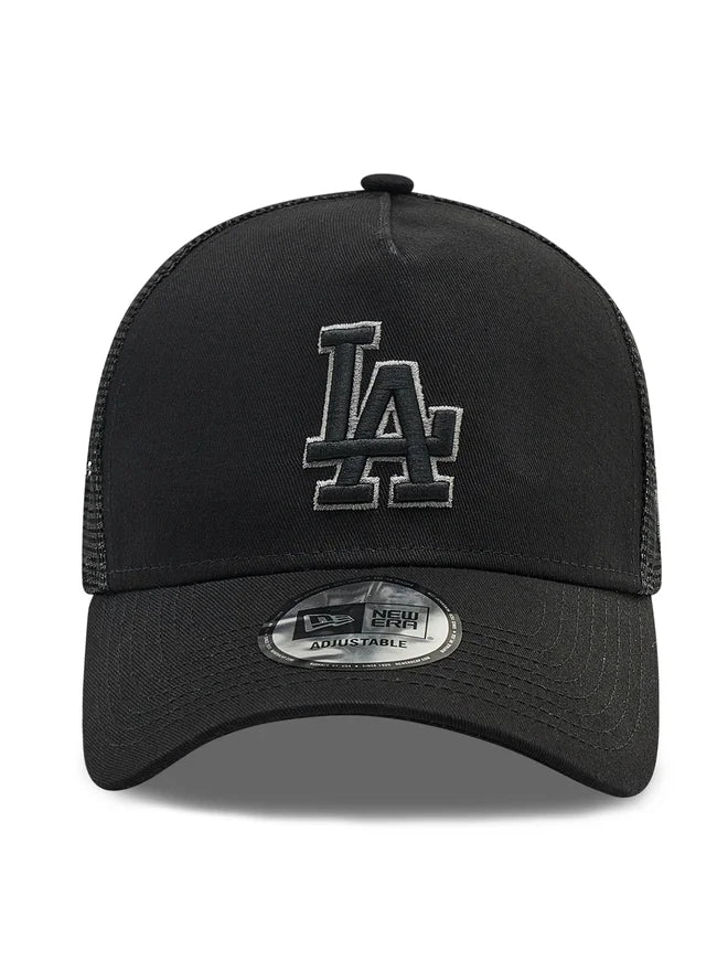 Czapka Los Angeles Dodgers, trucker, New Era, 9FORTY, czarna