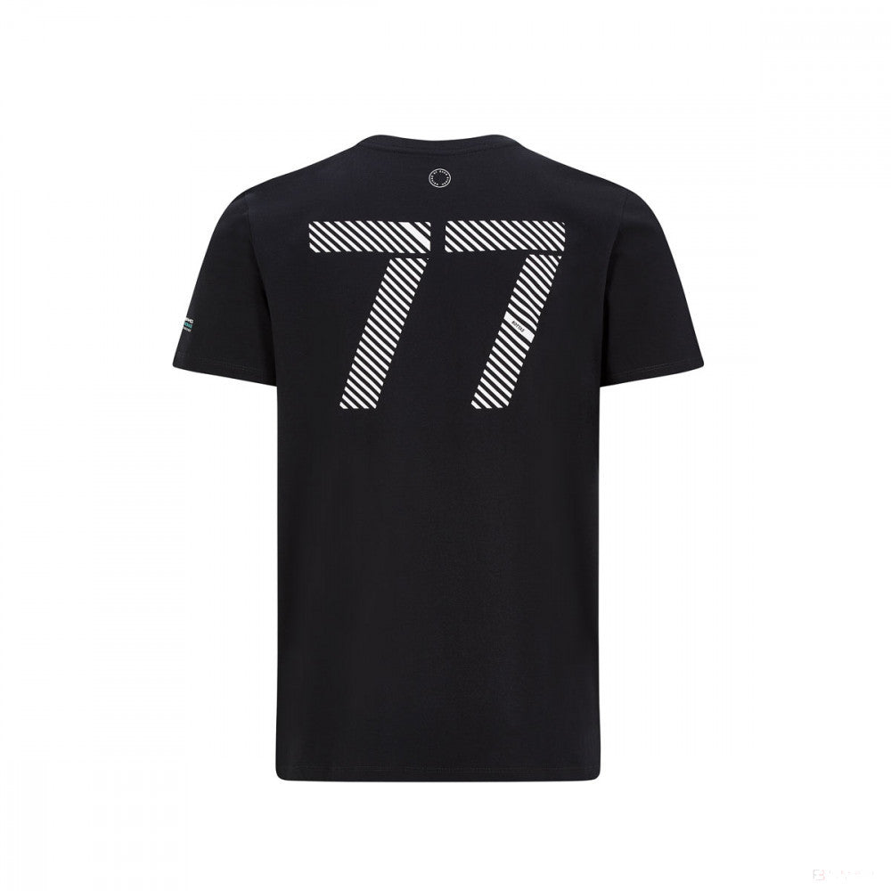 Tričko Mercedes, Valtteri Bottas #77, černé, 2020 - FansBRANDS®