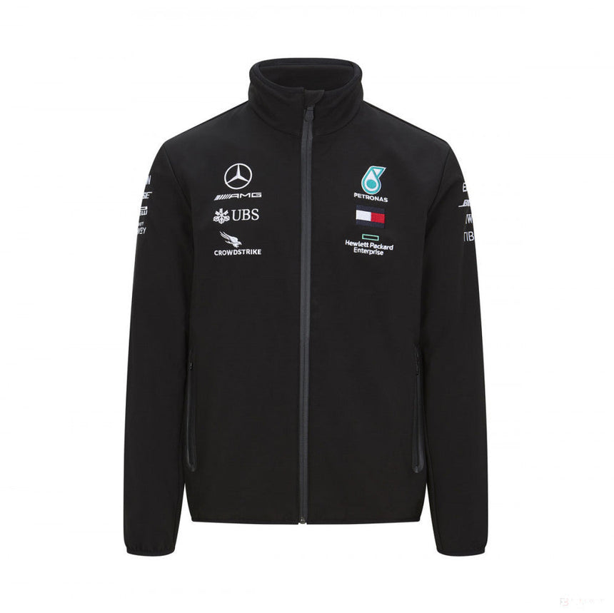 Kurtka softshell Mercedes, Zespół, Czarna, 2020