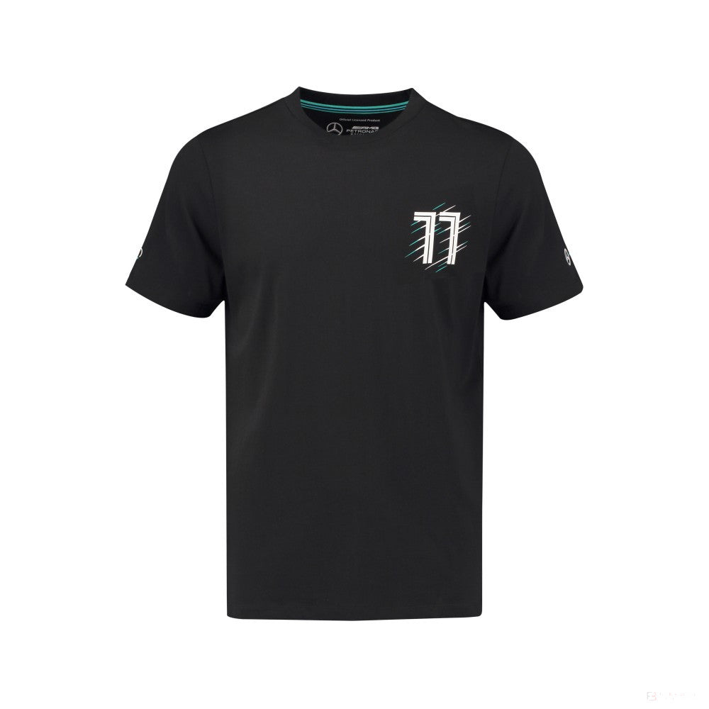 Tričko Mercedes, Bottas Valtteri 77, Black, 2018 - FansBRANDS®