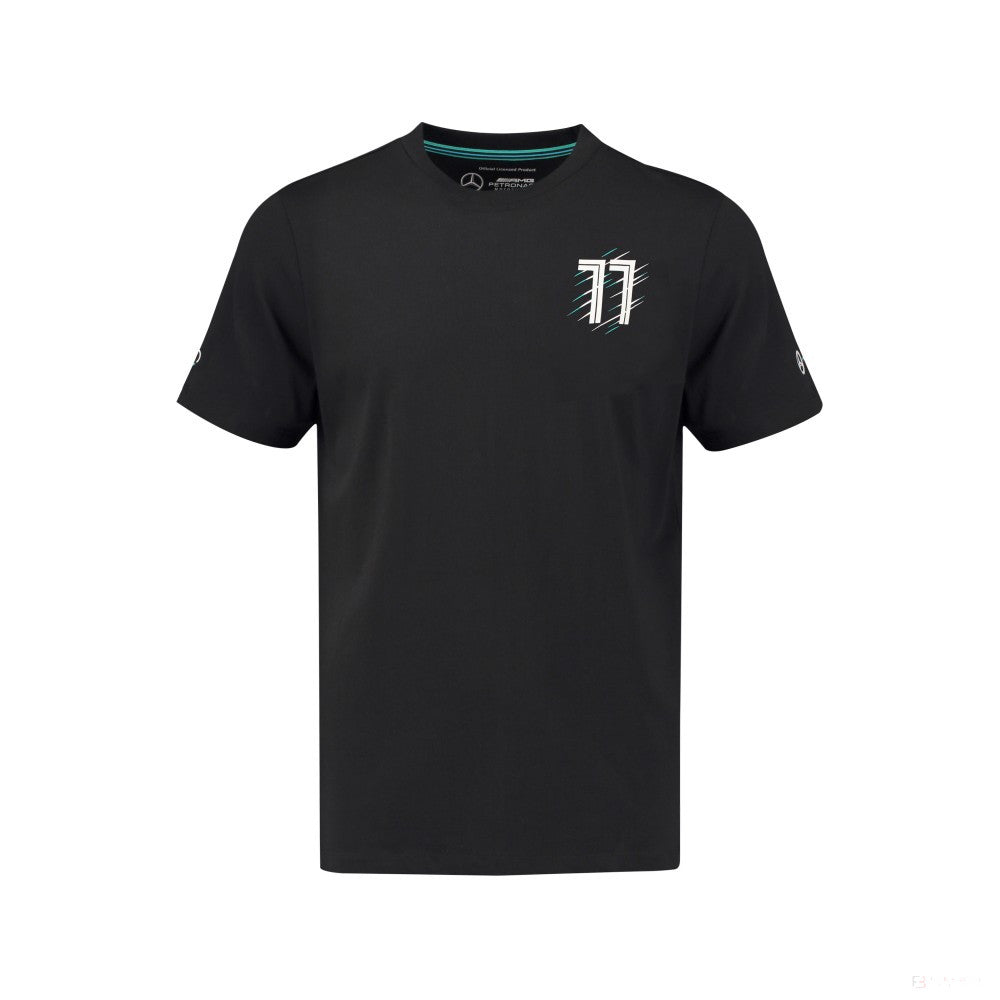 Dětské tričko Mercedes, Bottas, černé, 2018 - FansBRANDS®