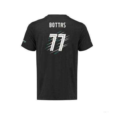 Dětské tričko Mercedes, Bottas, černé, 2018 - FansBRANDS®