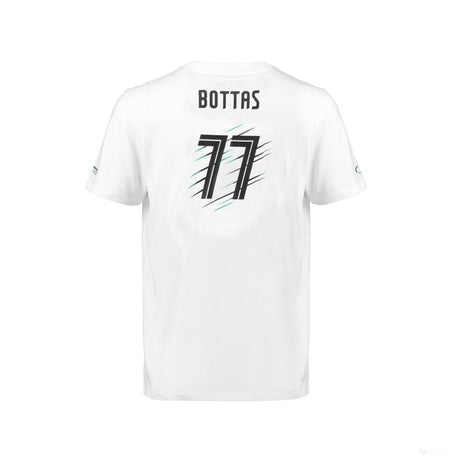 Mercedes dětské tričko, Bottas, bílé, 2018 - FansBRANDS®