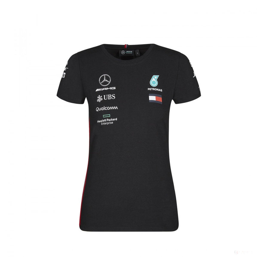 Dámské tričko Mercedes, Team, Black, 2019 - FansBRANDS®