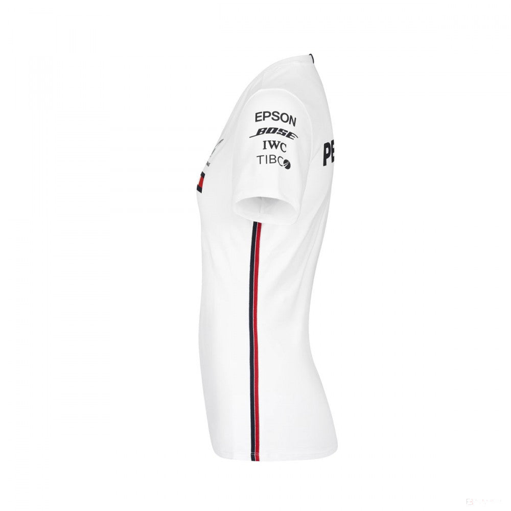 Dámské tričko Mercedes, tým, bílé, 2019 - FansBRANDS®