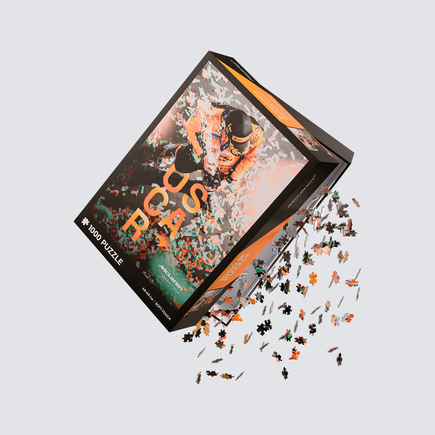 Zestaw puzzli McLaren Formula 1® Team, Oscar Piastri, pierwsze zwycięstwo w Grand Prix, 1000 elementów