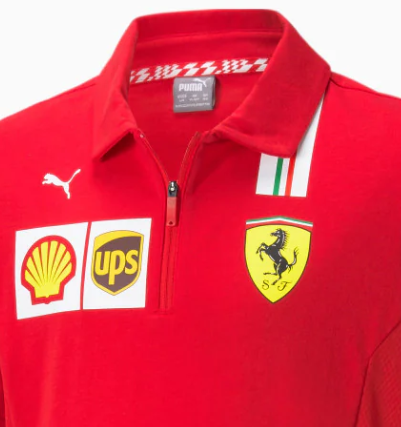 Polo dziecięce Ferrari, Puma, Zespół, czerwone, 20/21