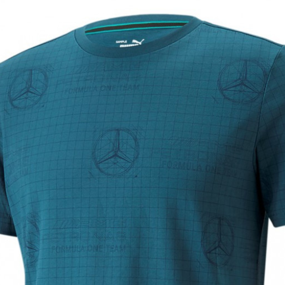 Puma Mercedes T-shirt, blue, 2022