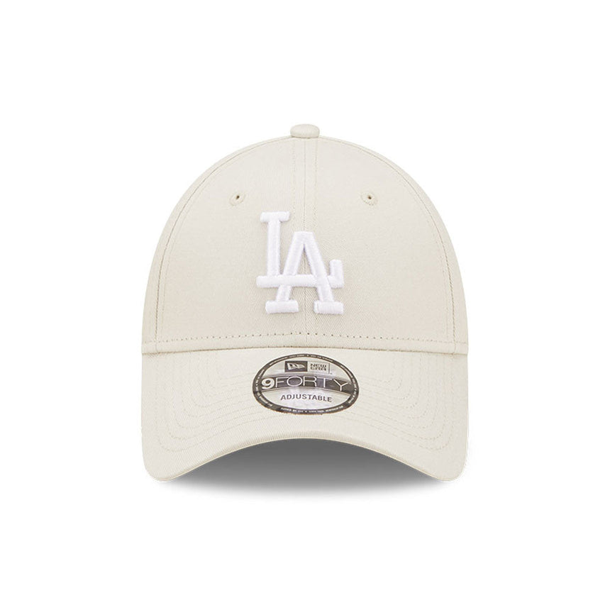 Czapka Los Angeles Dodgers, New Era, 9FORTY, Essential, beżowa