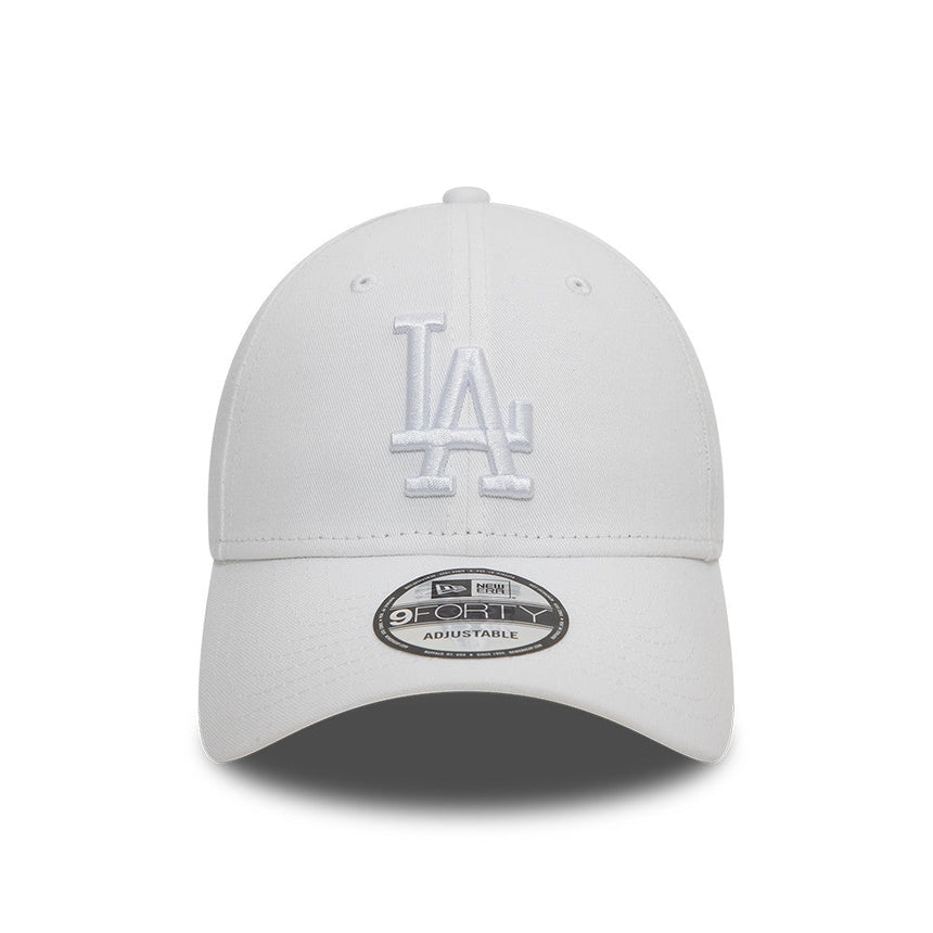 Czapka Los Angeles Dodgers, New Era, 9FORTY, essential, biała