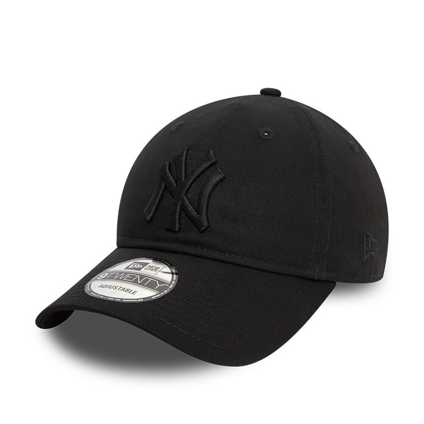 Czapka bejsbolowa New York Yankees, New Era, 9TWENTY, essential, całkowicie czarna
