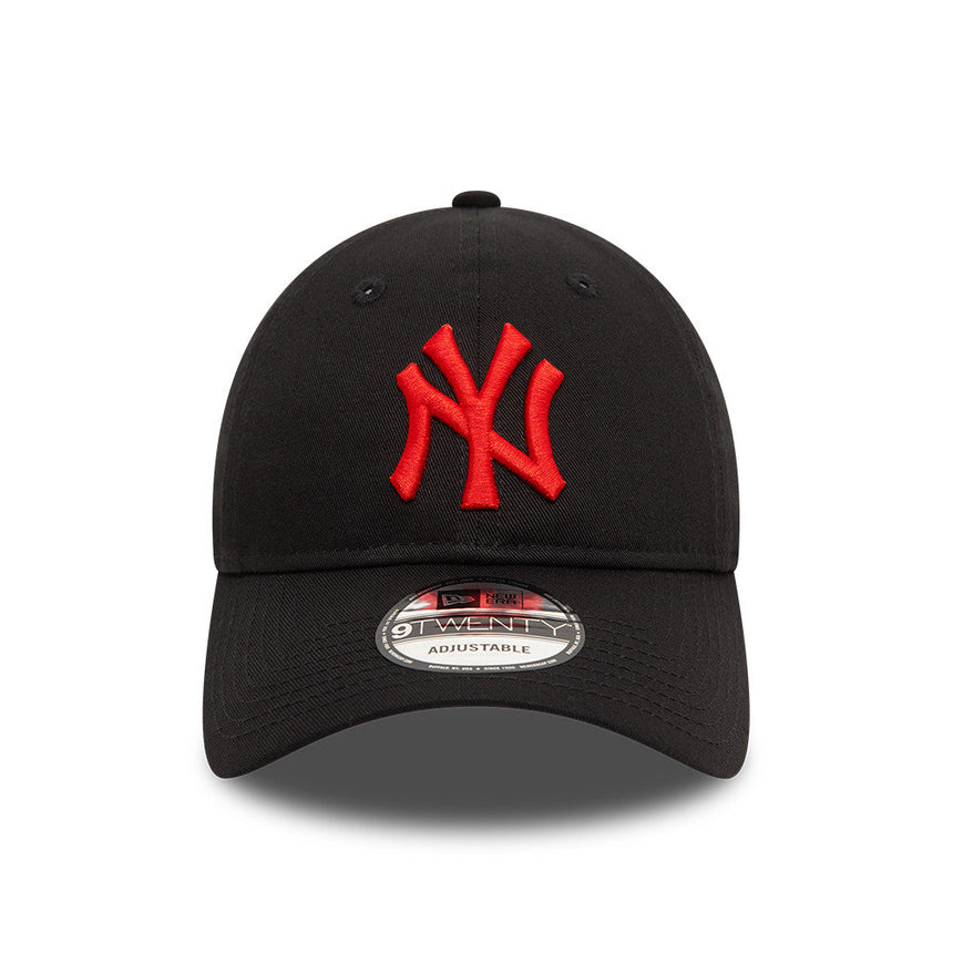 Czapka New York Yankees, czerwone logo, New Era, 9TWENTY, essential, czarna