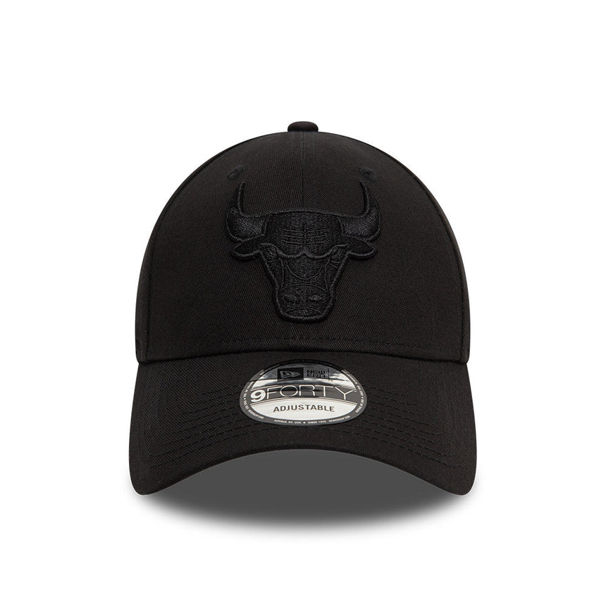 Czapka Chicago Bulls, New Era, 9FORTY, Essential, całkowicie czarna