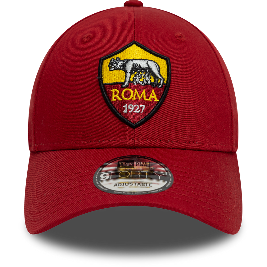 czapka AS Roma, New Era, 9FORTY, Core, czerwona