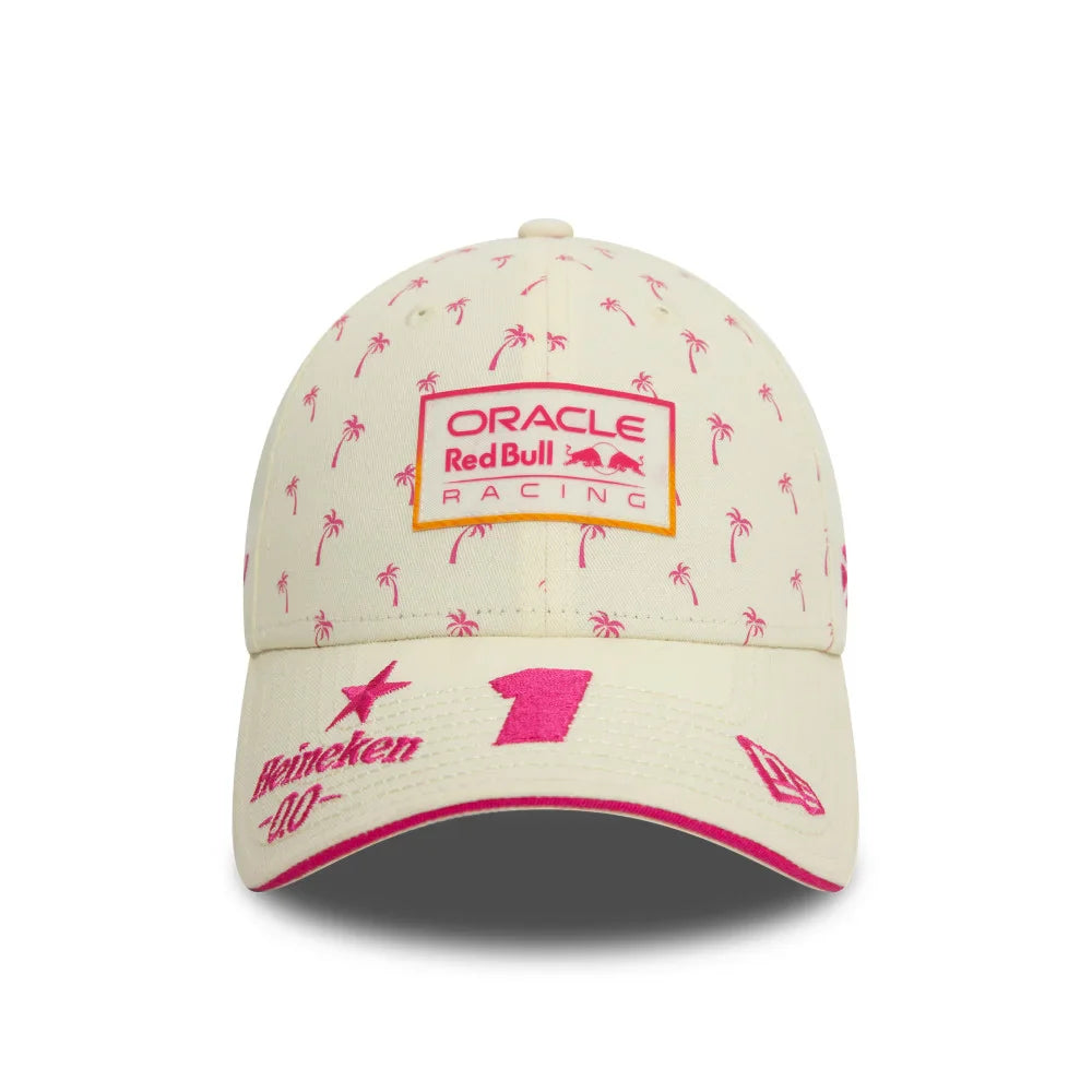 Czapka zimowa Red Bull, New Era, 9FORTY, Max Verstappen, Miami SE, biała