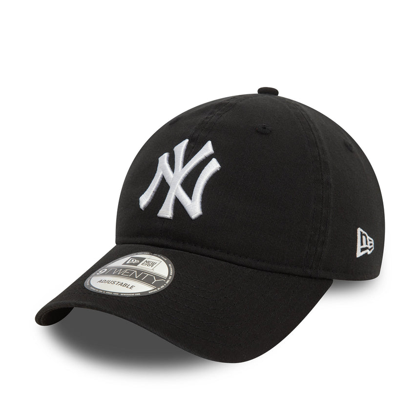 Czapka z daszkiem New York Yankees, washed, New Era, 9TWENTY, czarna