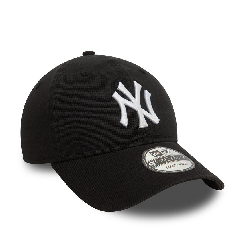 Czapka z daszkiem New York Yankees, washed, New Era, 9TWENTY, czarna