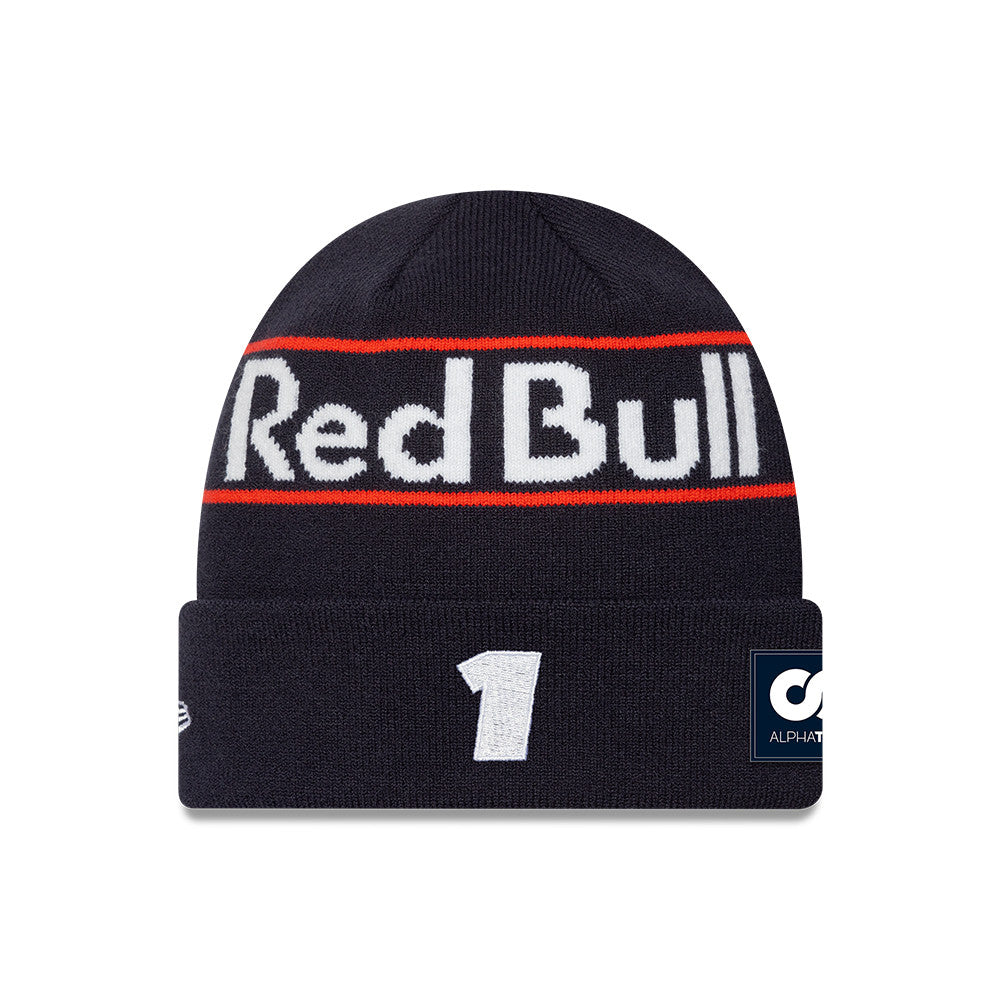 Red Bull Racing Knit Cap, Max Verstappen, New Era, Blue 🔥