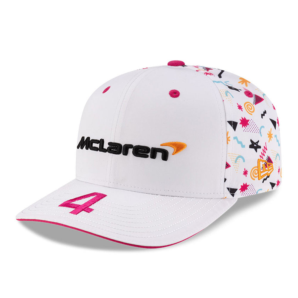 McLaren Baseball Cap, Miami, Lando Norris, New Era, 9SEVENTY SS, Weiß 🔥