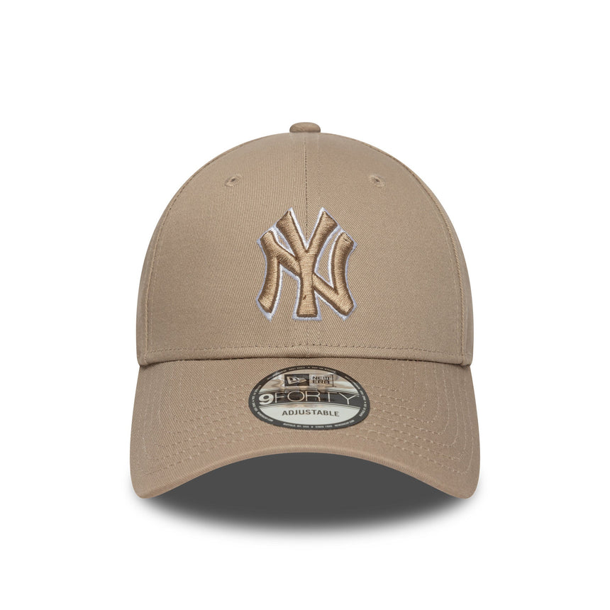 Czapka z daszkiem New York Yankees, New Era, 9FORTY, brązowa