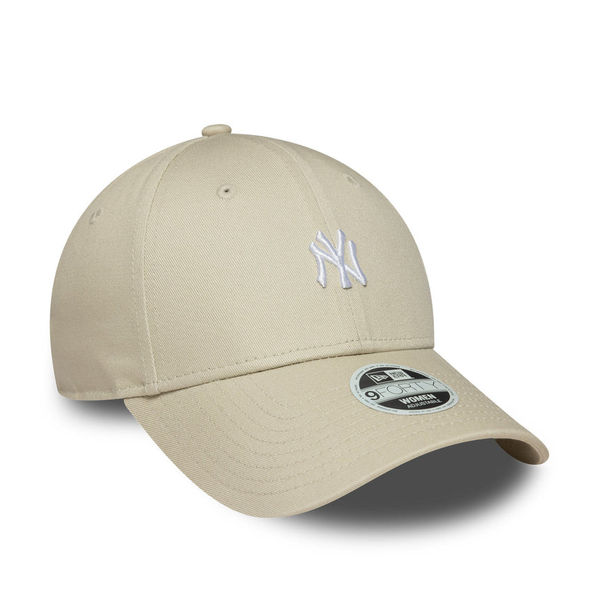 Czapka New York Yankees, z mini logo, New Era, 9FORTY, beżowa