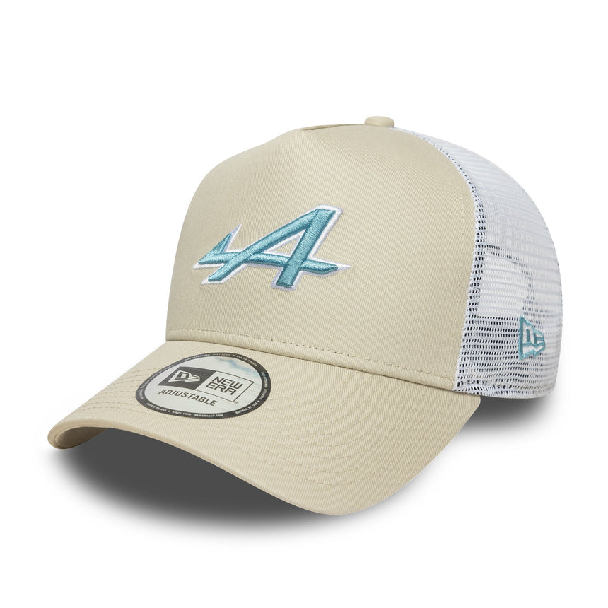 Czapka Alpine, trucker, sezonowa, New Era, 9FORTY, kremowy