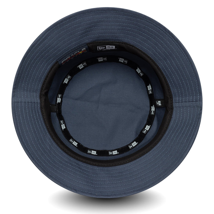 Czapka bucket Red Bull Racing, sezonowa, zwężana, New Era, 9FORTY, niebieska