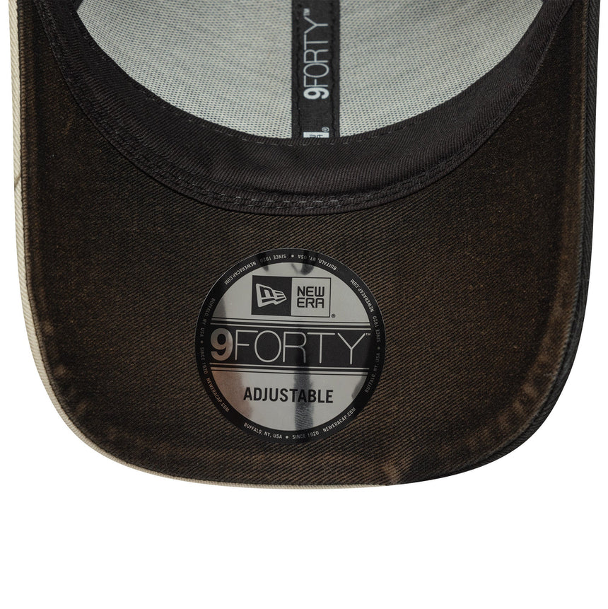 Czapka Vespa, postarzana, New Era, 9FORTY, brązowa