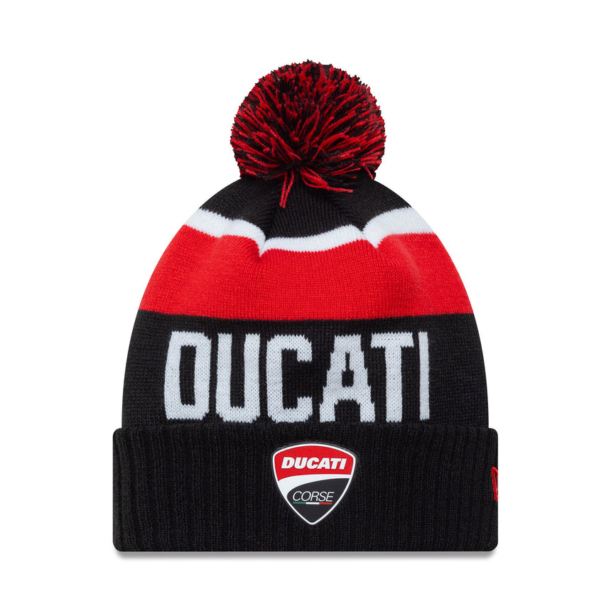 Czapka beanie Ducati, logotyp słowny, New Era, wielokolorowa