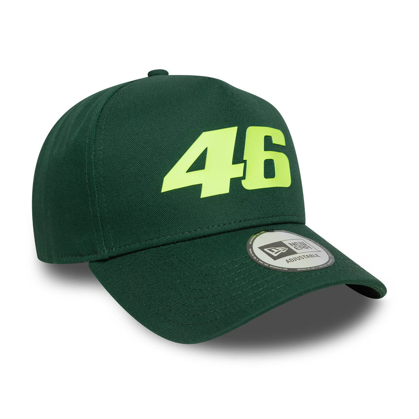 Czapka Valentino Rossi #46, trucker, VR46, sezonowa, New Era, 9FORTY, zielona