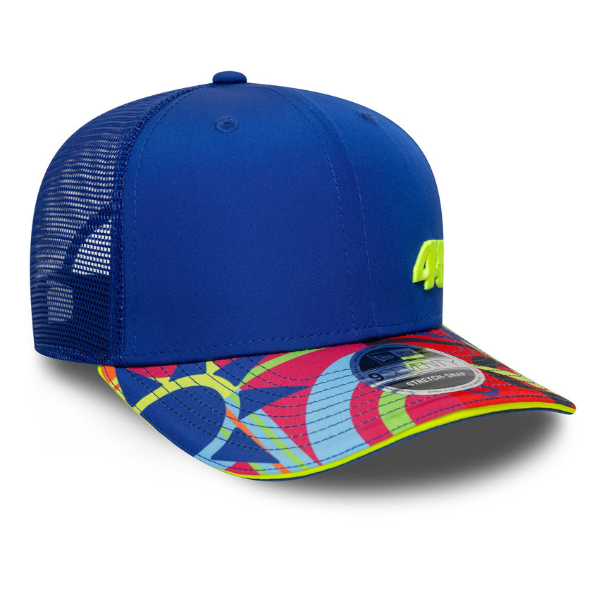 Czapka Valentio Rossi #46, trucker, VR46, New Era, 9SEVENTY, niebieska