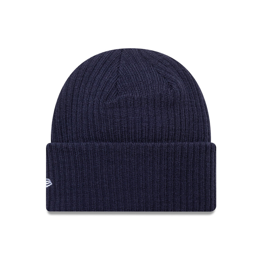 czapka beanie New York Yenkees, szeroki ściągacz, New Era, niebieska