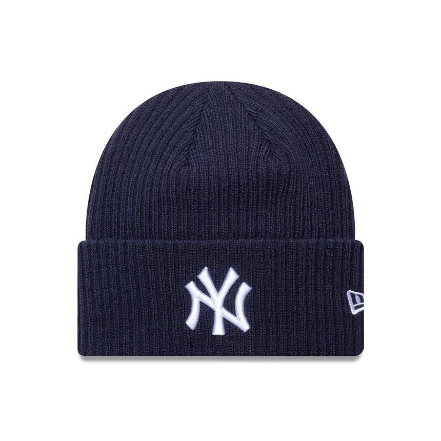 czapka beanie New York Yenkees, szeroki ściągacz, New Era, niebieska