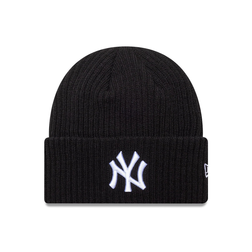 Czapka beanie New York Yankees, z szerokim ściągaczem, New Era, czarna
