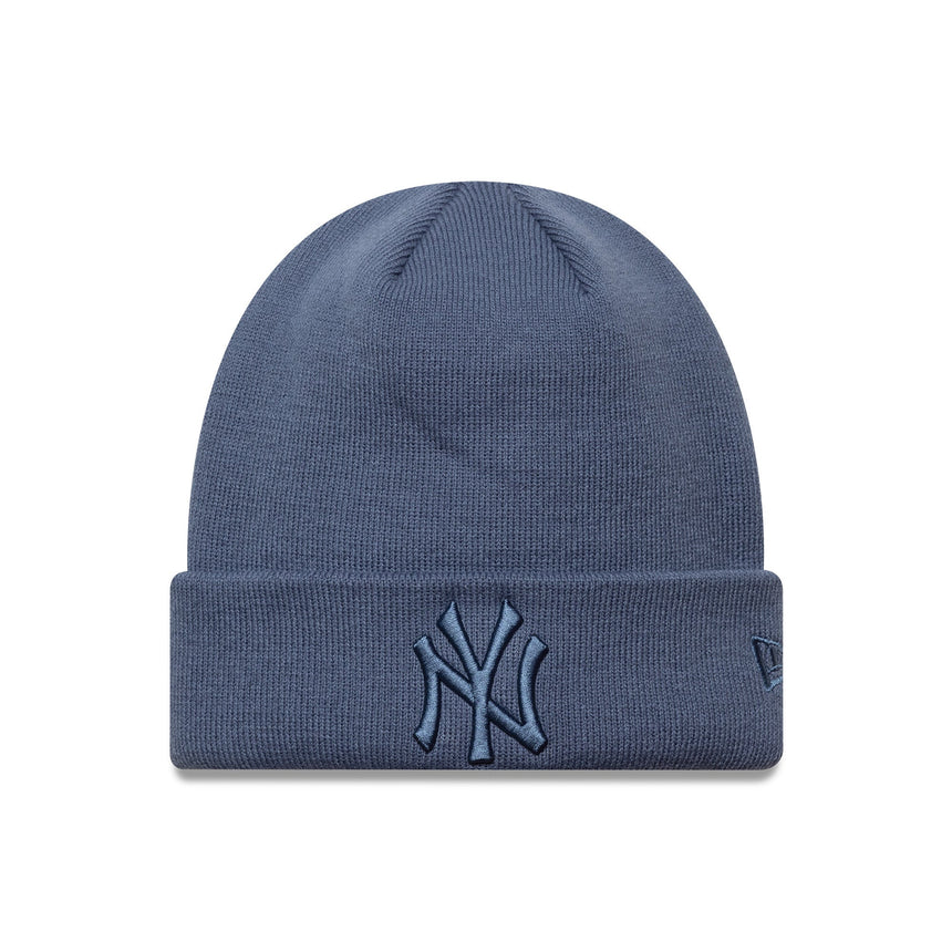Czapka beanie New York Yankees, doskonały pin, New Era, niebieska