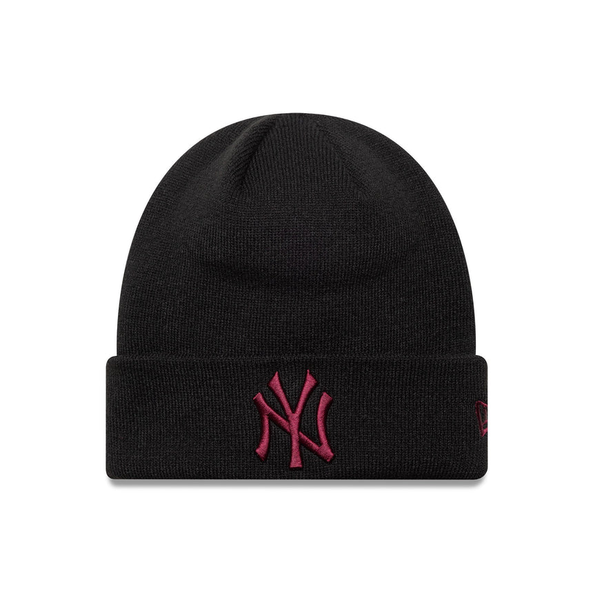 Czapka beanie New York Yankees, niezbędny element ligi, New Era, czarny