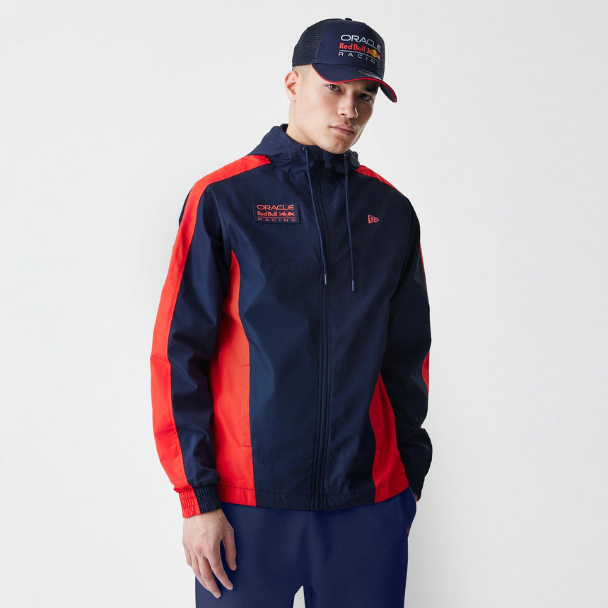 Kurtka Red Bull Racing, Windrunner, New Era, niebieska