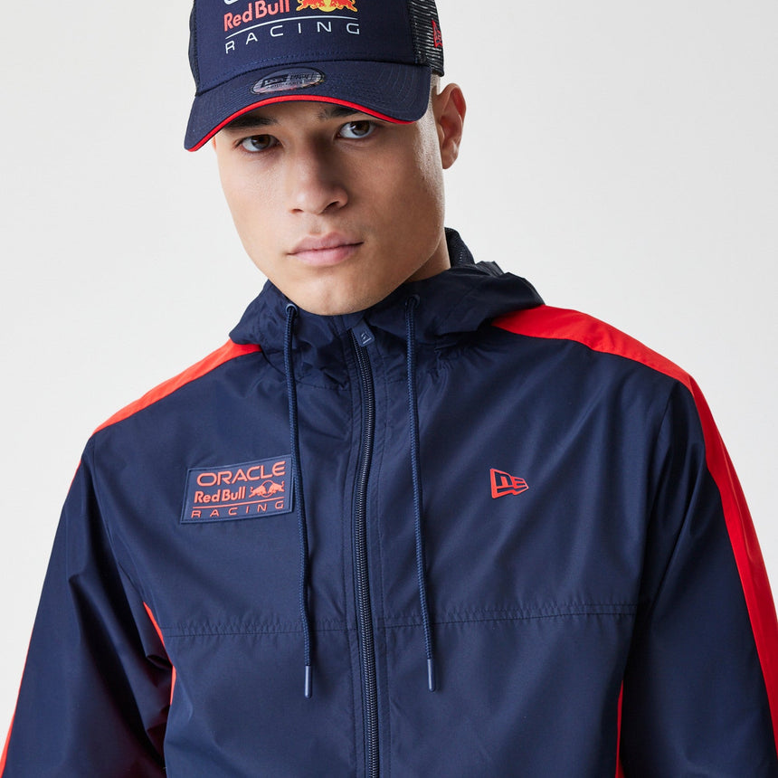 Kurtka Red Bull Racing, Windrunner, New Era, niebieska