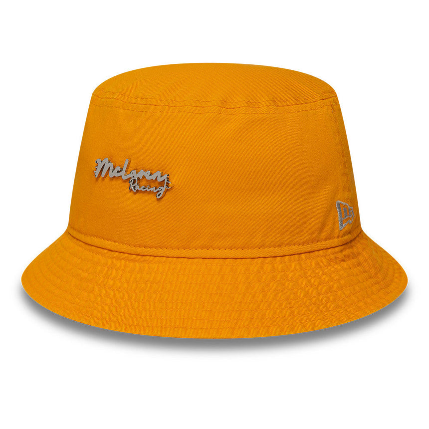 Kapelusz bucket McLaren x Reiss, taperowany, New Era, pomarańczowy