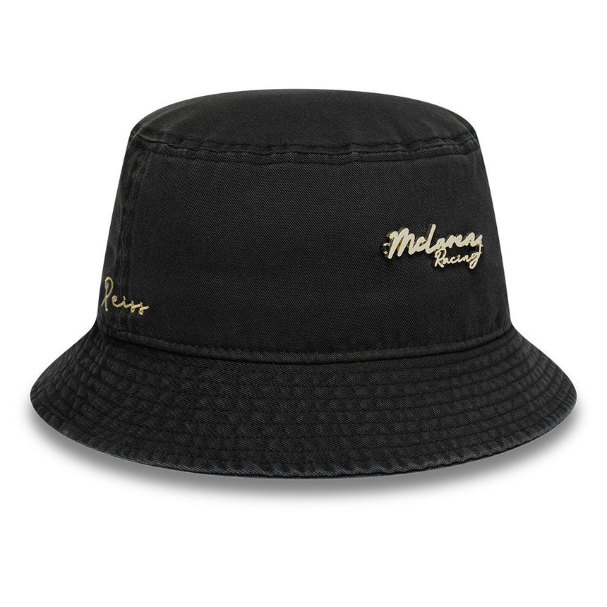 McLaren x Reiss czapka bucket, zwężana, New Era, czarna