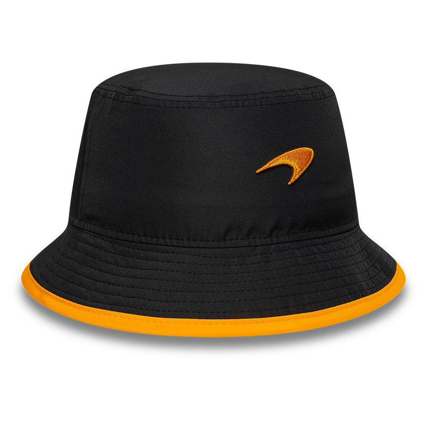 Czapka bucket McLaren x Reiss, sezonowa, zwężana, New Era, 9FORTY, czarna